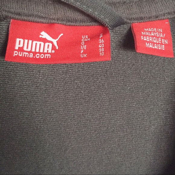 Puma Grey & Pink Zip Up Track Jacket, Size Small - Picture 3 of 3